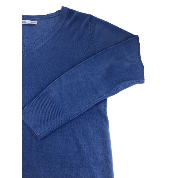 Croft & Barrow Women's Sweater V-Neck Pullover Large Long sleeve Blue 73277 - Picture 5 of 13